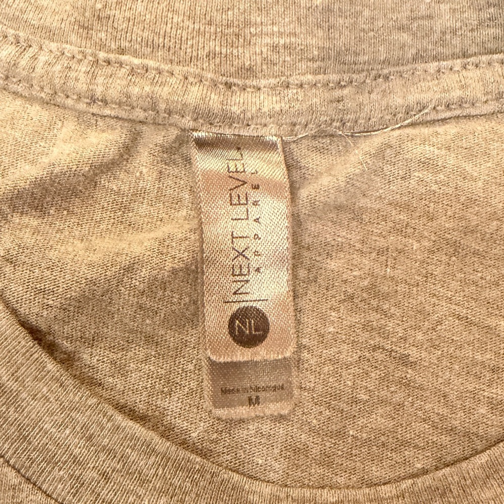 Next Level Apparel Tan T-Shirt - Picture 5 of 5